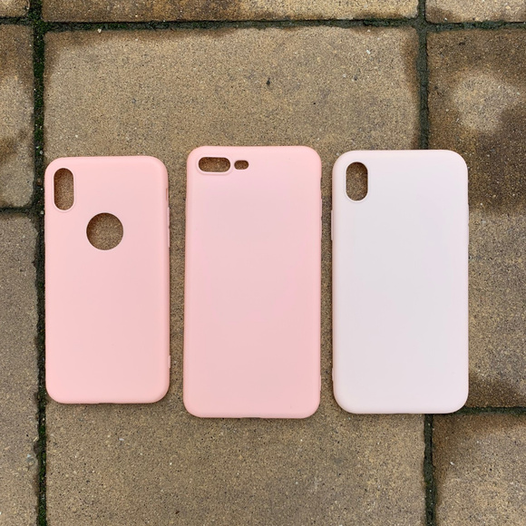 💕 Pink iPhone Case slim 7 8 Plus X XS XR Max - Picture 3 of 4